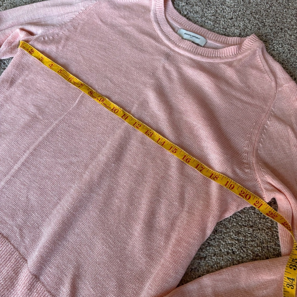 NWOT Banana Republic Soft Pink Knit Top - Picture 2 of 5